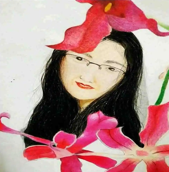 Blooming Grace Behind Floral Veil-1