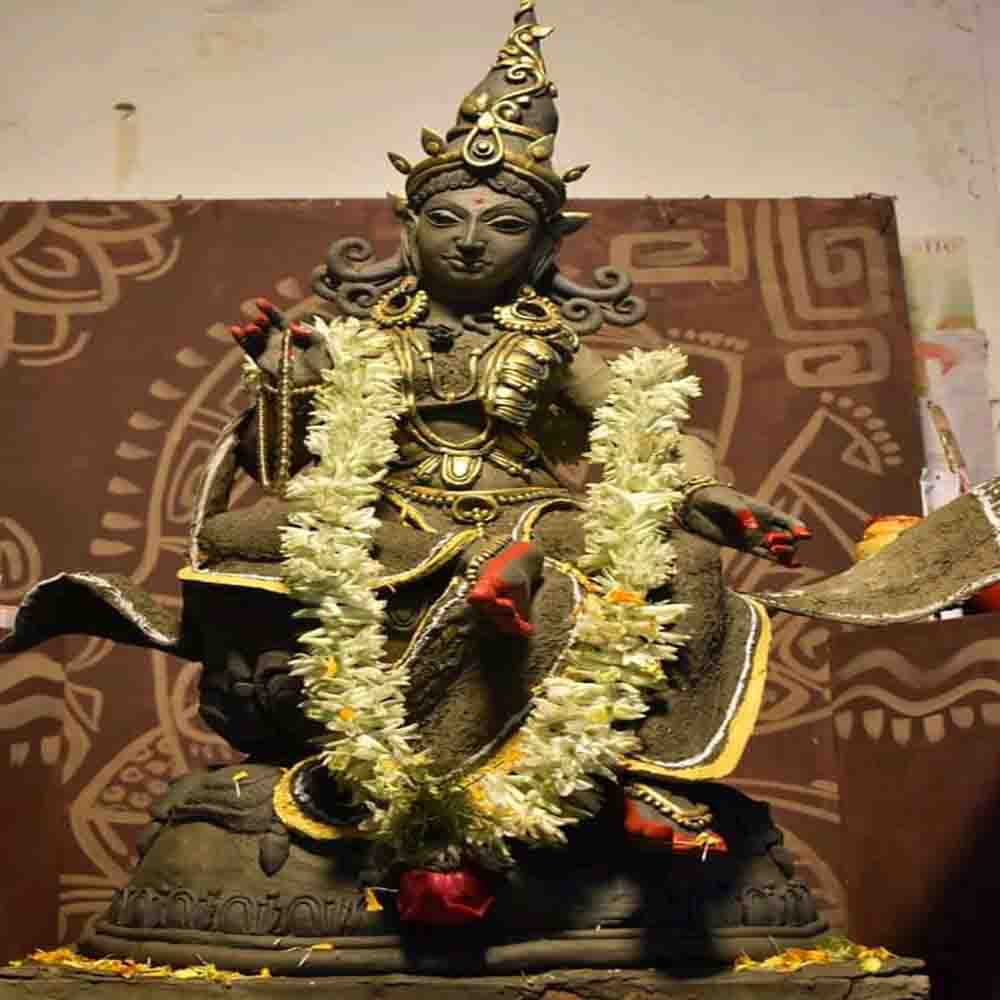 Garlanded Wisdom Upon Lotus Throne-1