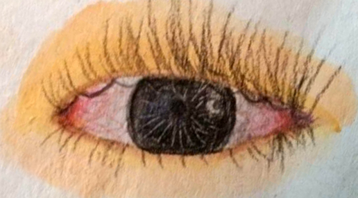 Golden Gaze With Dark Pupil-1