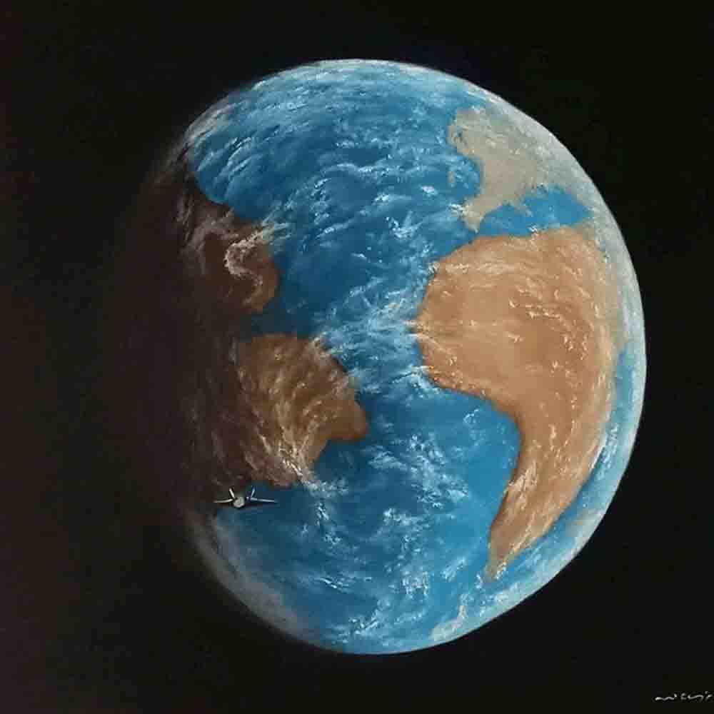 Realistic Earth From Space View