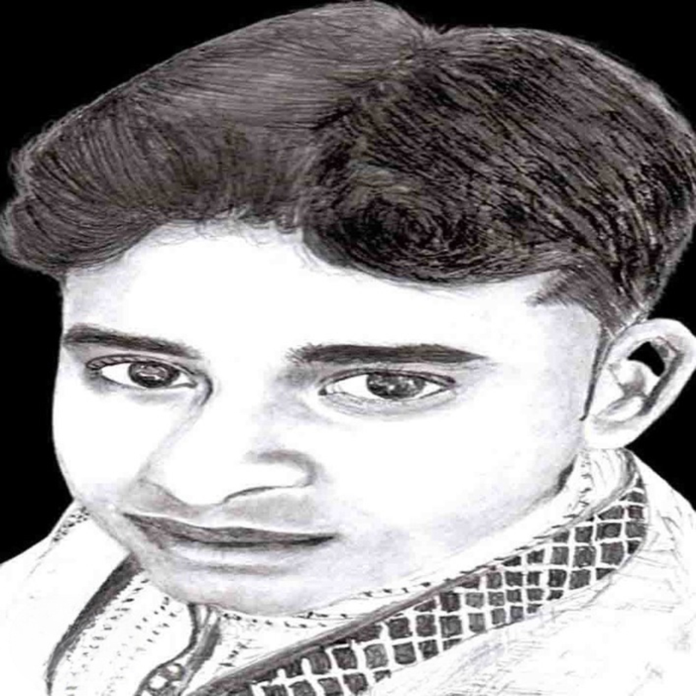 Realistic Young Boy Pencil Portrait with Detailed Shading-1