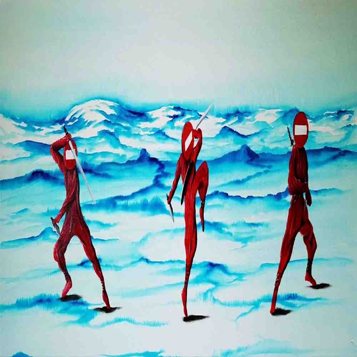 Red Ninjas Training on Waves