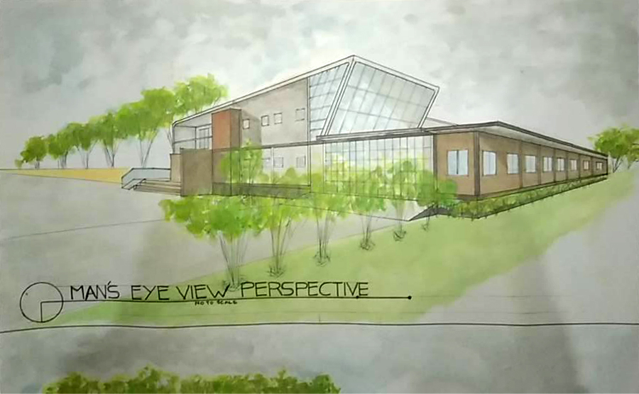 Sloped Glass Embraces Green Horizon-1