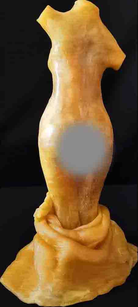 Golden Wax Sculpture Female Torso-1